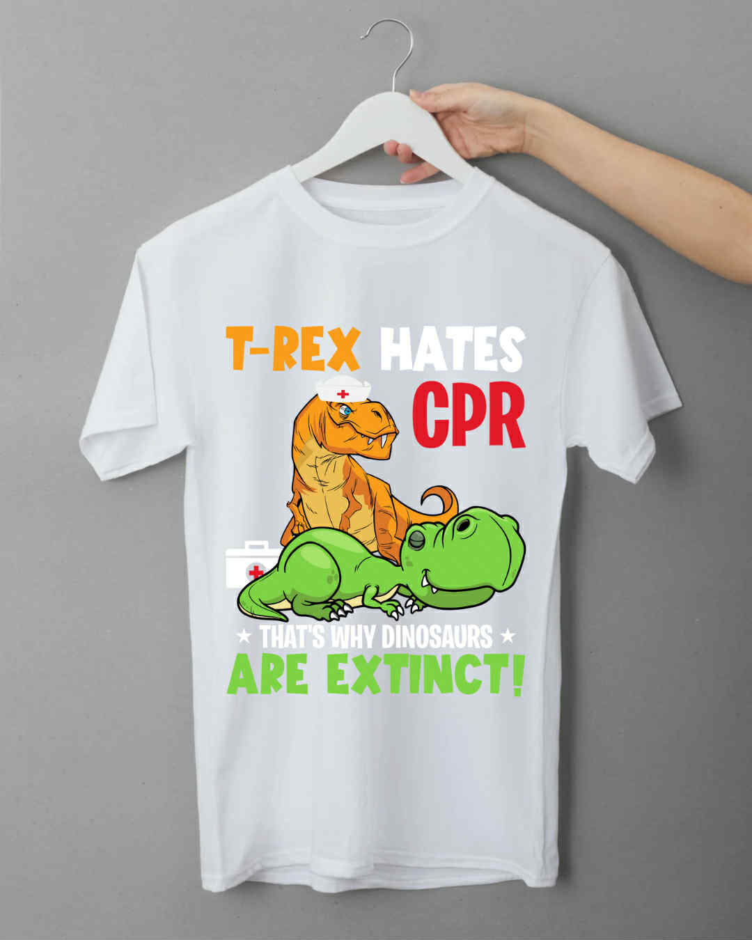 T-Rex Hates CPR T-Shirt